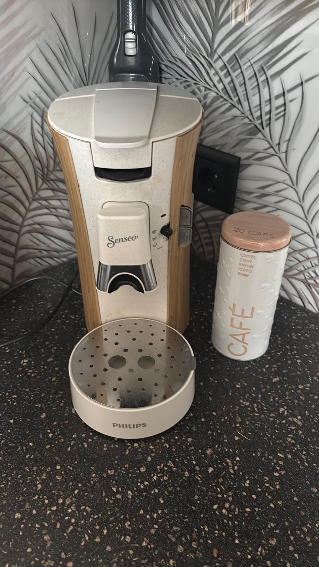 Zgan philips senseo houtlook, Koffiemachine, Ophalen of Verzenden, Zo goed als nieuw, 4 tot 10 kopjes