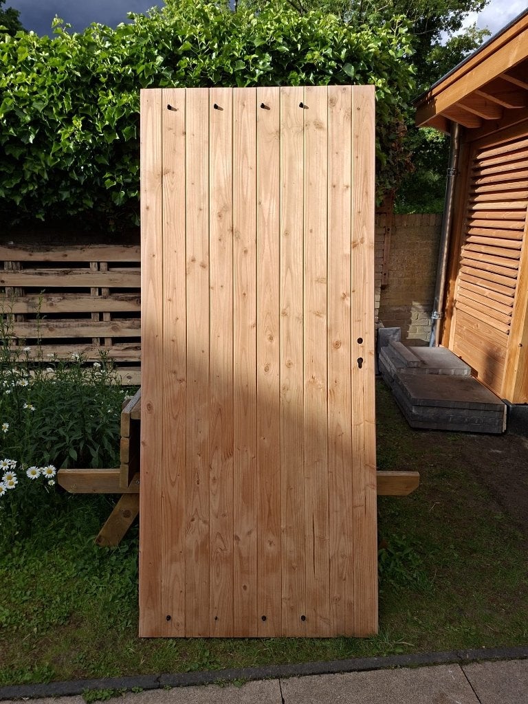 Douglas Schutting- of poortdeur, Tuin en Terras, Ophalen, Minder dan 100 cm, Nieuw, Draaipoort