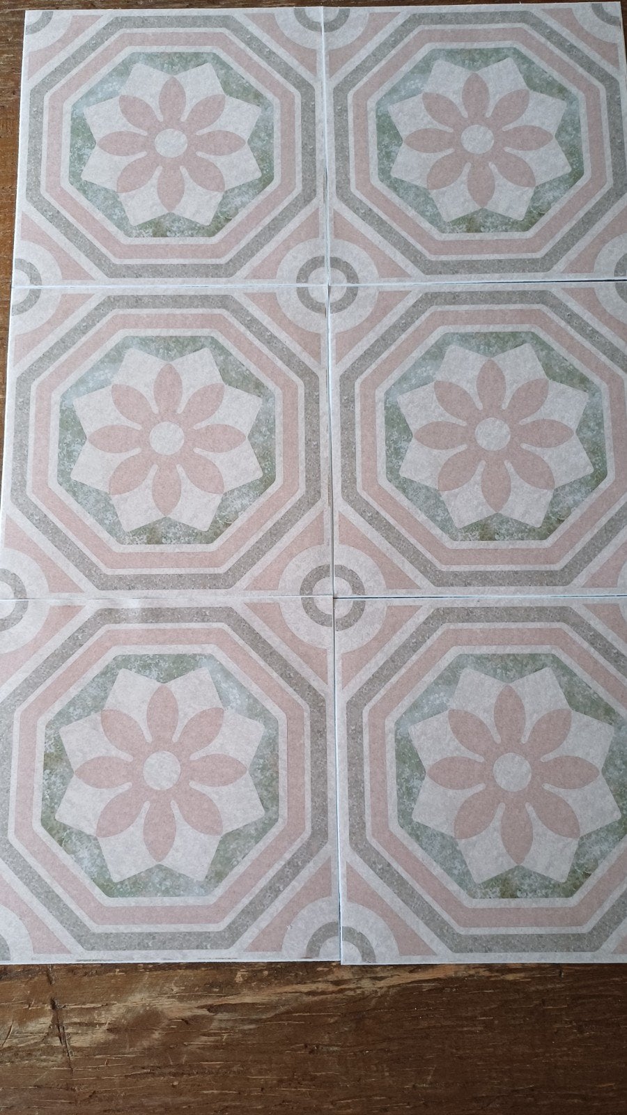 Nieuwe decoratieve tegels met bloemmotief (20x20 cm), Keramiek, Nieuw, Ophalen of Verzenden, 20 tot 40 cm