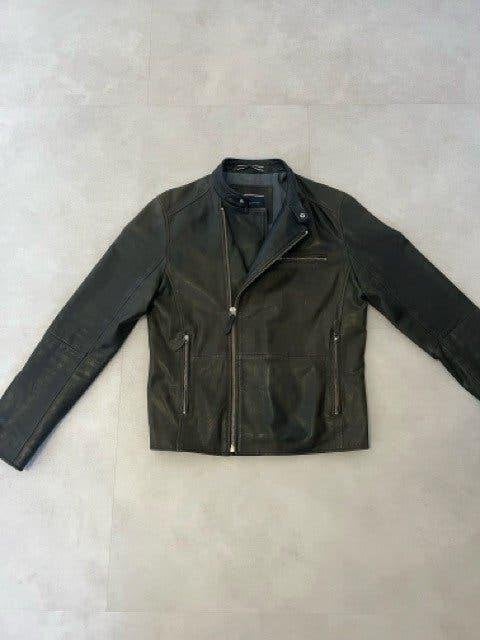 Tommy Hilfiger Tailored leren jas, Kleding | Heren, Maat 52/54 (L), Verzenden, Tommy Hilfiger, Zo goed als nieuw