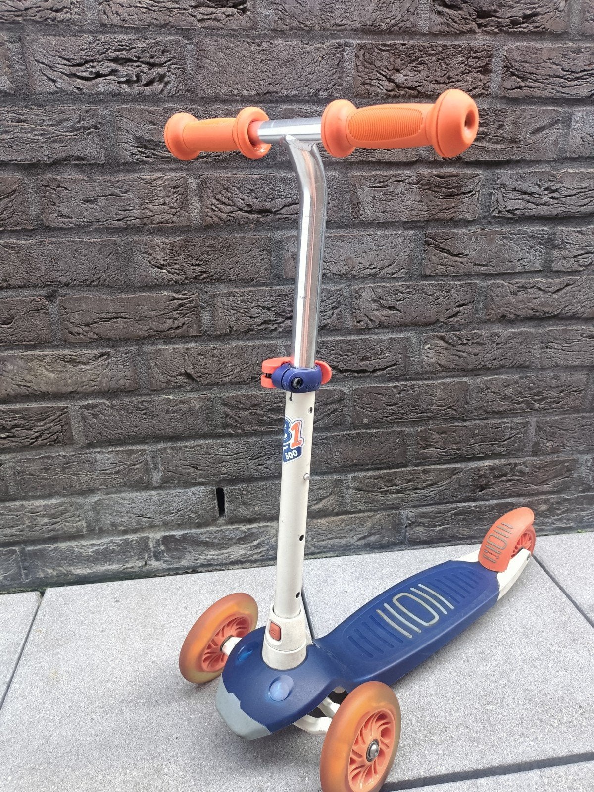 Oxelo Step 3 Wielen - Lichtgevend & Verstelbaar (2-6 jaar), Fietsen en Brommers, Steps, Ophalen, Gebruikt, Gewone step, Oxelo