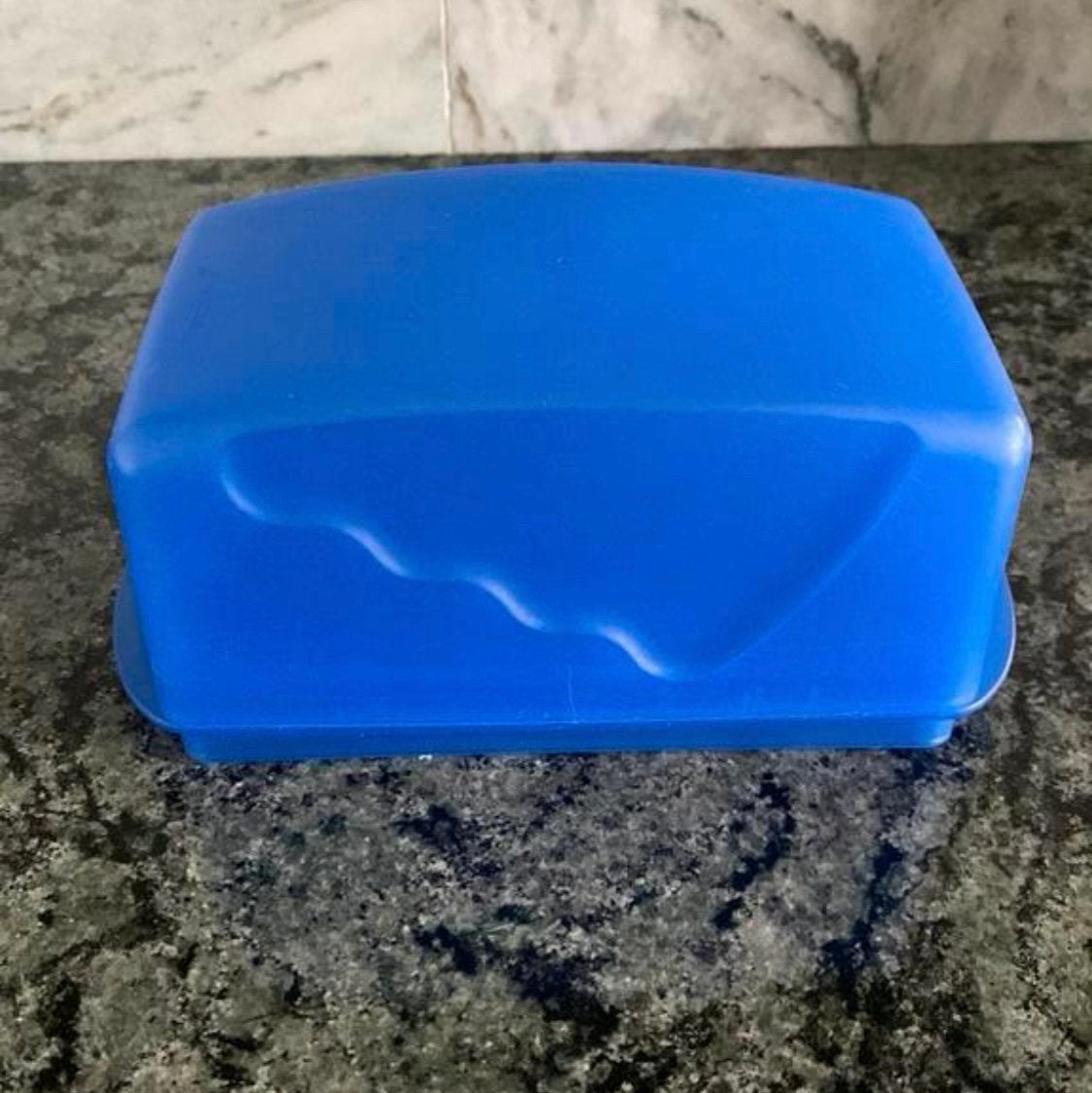 Botervloot Tupperware, Gebruikt, Blauw, Botervloot, Ophalen of Verzenden
