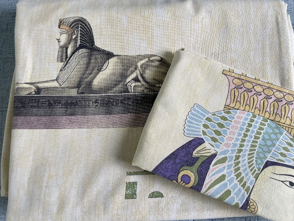 Eenpersoons dekbedovertrek Egypte!, Eenpersoons, Katoen, Ophalen of Verzenden, Zo goed als nieuw