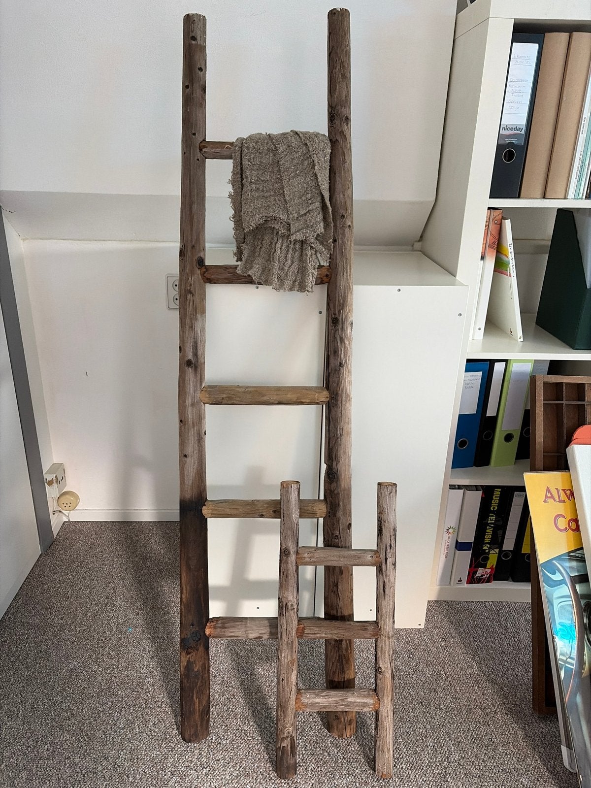 Decoratieve houten ladders (set van 2), Doe-het-zelf en Verbouw, Ophalen, Gebruikt, Ladder, Minder dan 2 meter