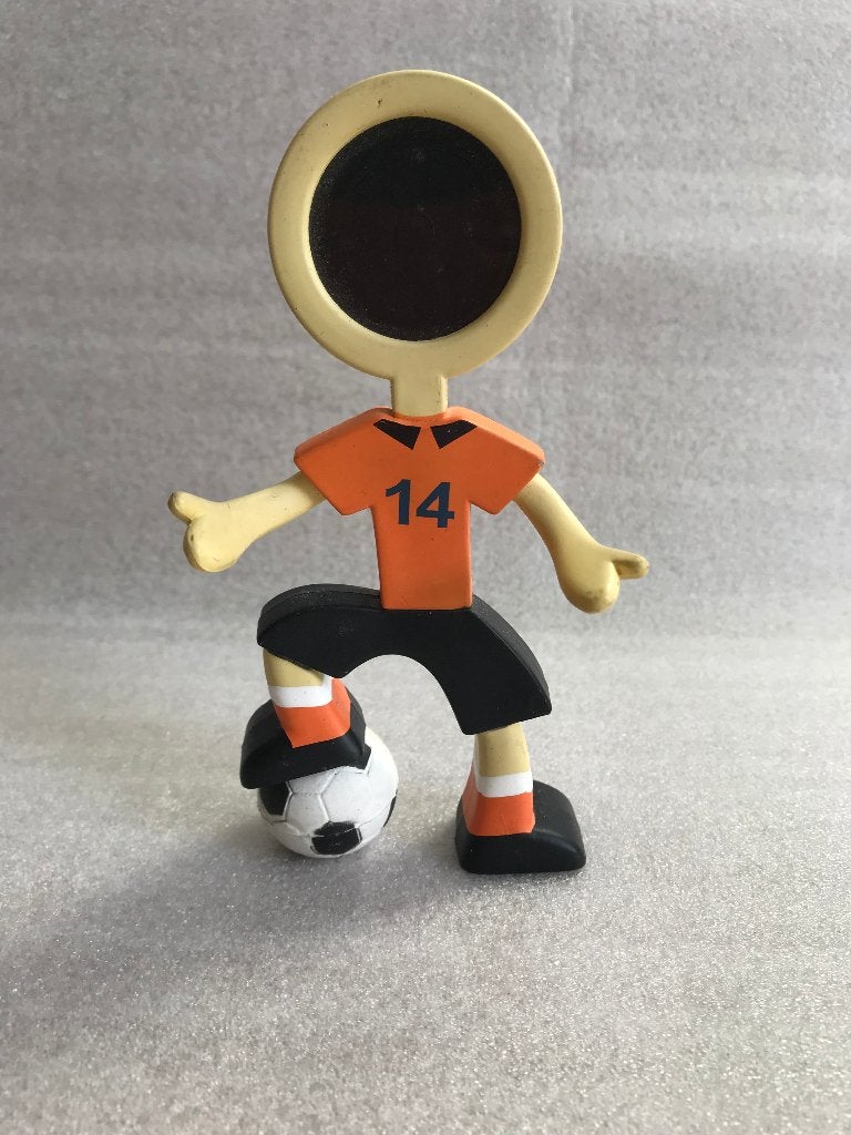 Nederlands elftal figuur no 14 lijstje voor gezicht foto WK, Ophalen of Verzenden, Gebruikt, Overige binnenlandse clubs