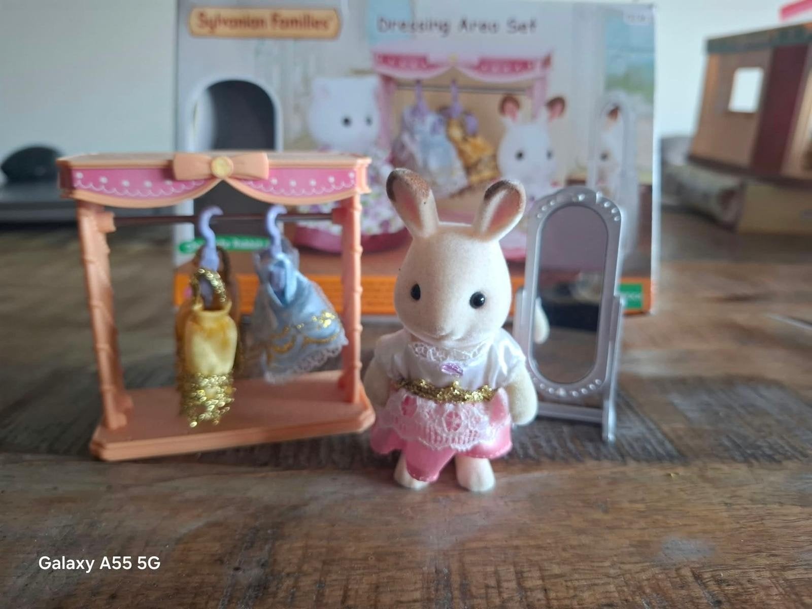 sylvanian family dressing area set 5236, Ophalen of Verzenden, Zo goed als nieuw, Poppenhuis