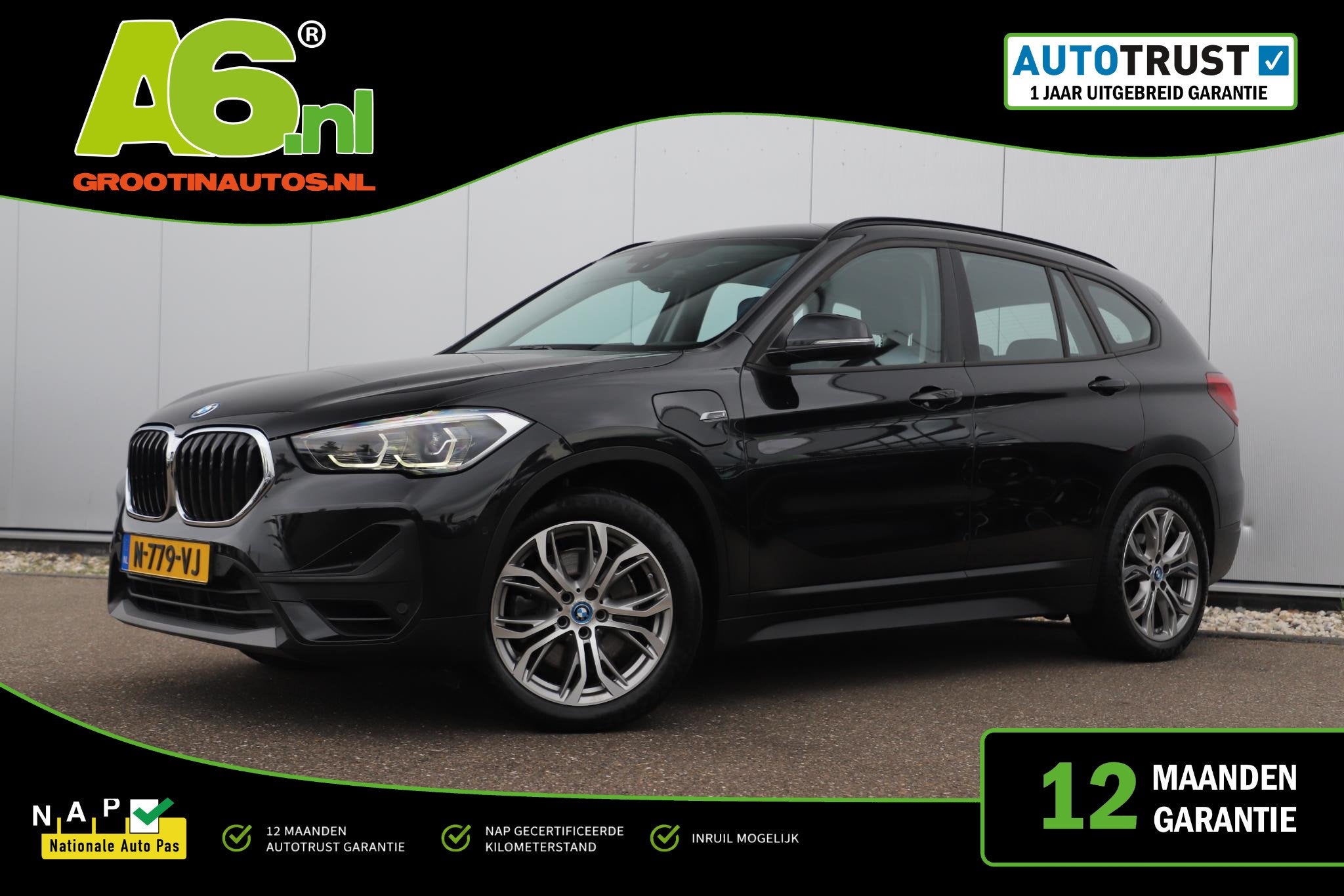 BMW X1 xDrive25e Business Edition Plus Trekhaak Leder LED Na, Auto's, Gebruikt, Met garantie (alle), Zwart, Bedrijf