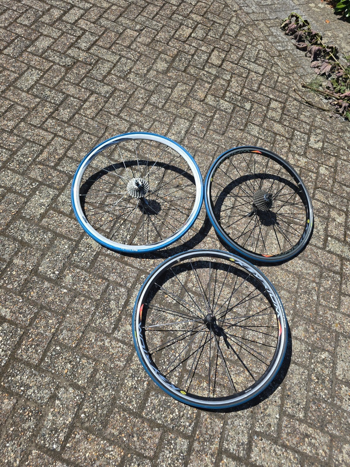 Mavic Ksyrium Elite racefietswielen met banden, Ophalen