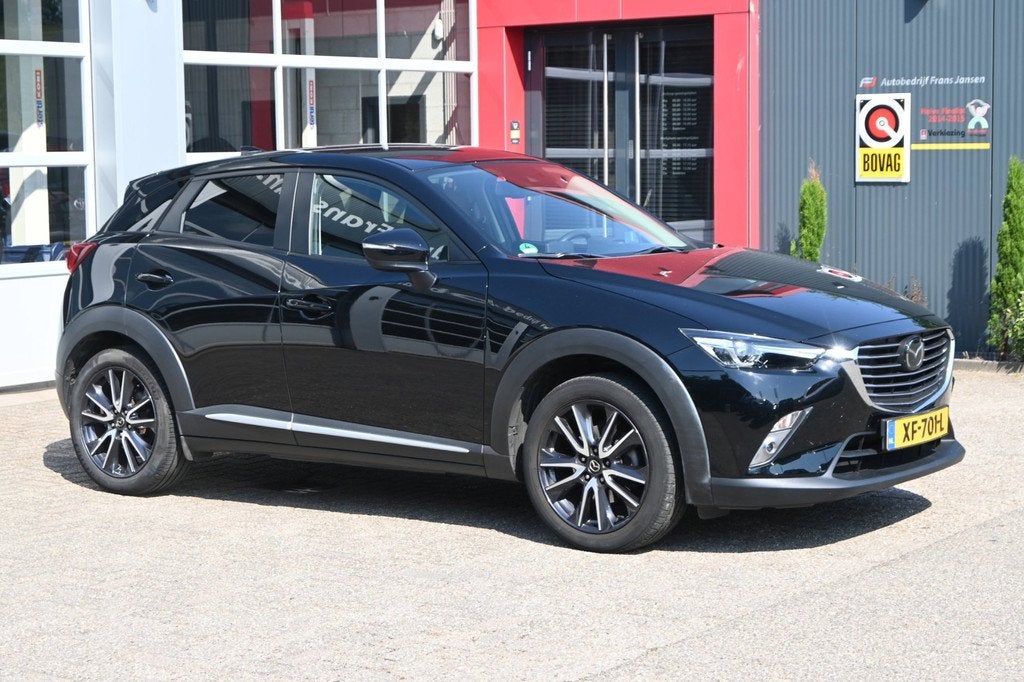 Mazda CX-3 2.0 SkyActiv-G 120 GT-M | Automaat | Trekhaak | L, 1998 cc, 4 cilinders, Zwart, Leder