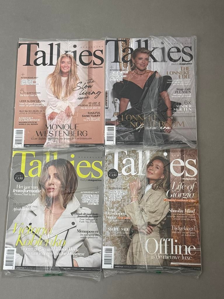 Talkies Magazine - 4 edities (Monique Westenberg, Lonneke), Ophalen of Verzenden, Nieuw, Glossy