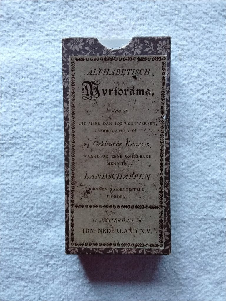 alphabetisch Myriorama kaarten, Verzamelen, Ophalen of Verzenden, Gebruikt, Speelkaart(en)