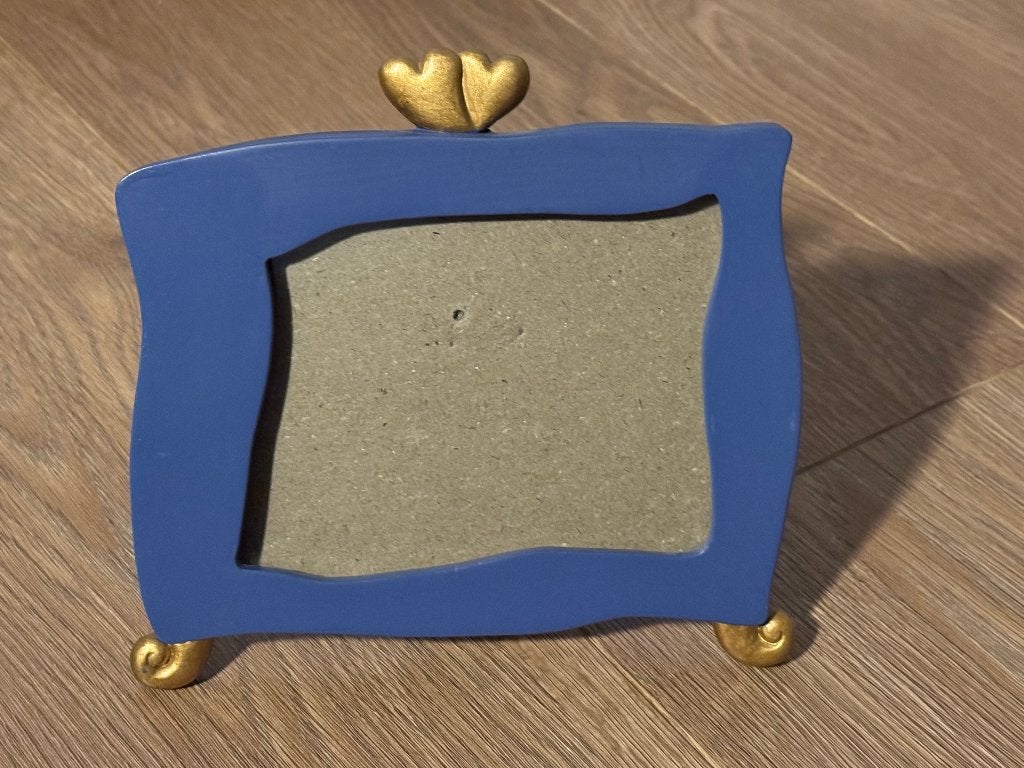 Blauw fotoijstje voor een foto van 10x15 cm, Overige typen, Ophalen of Verzenden, Blauw, Sierrand