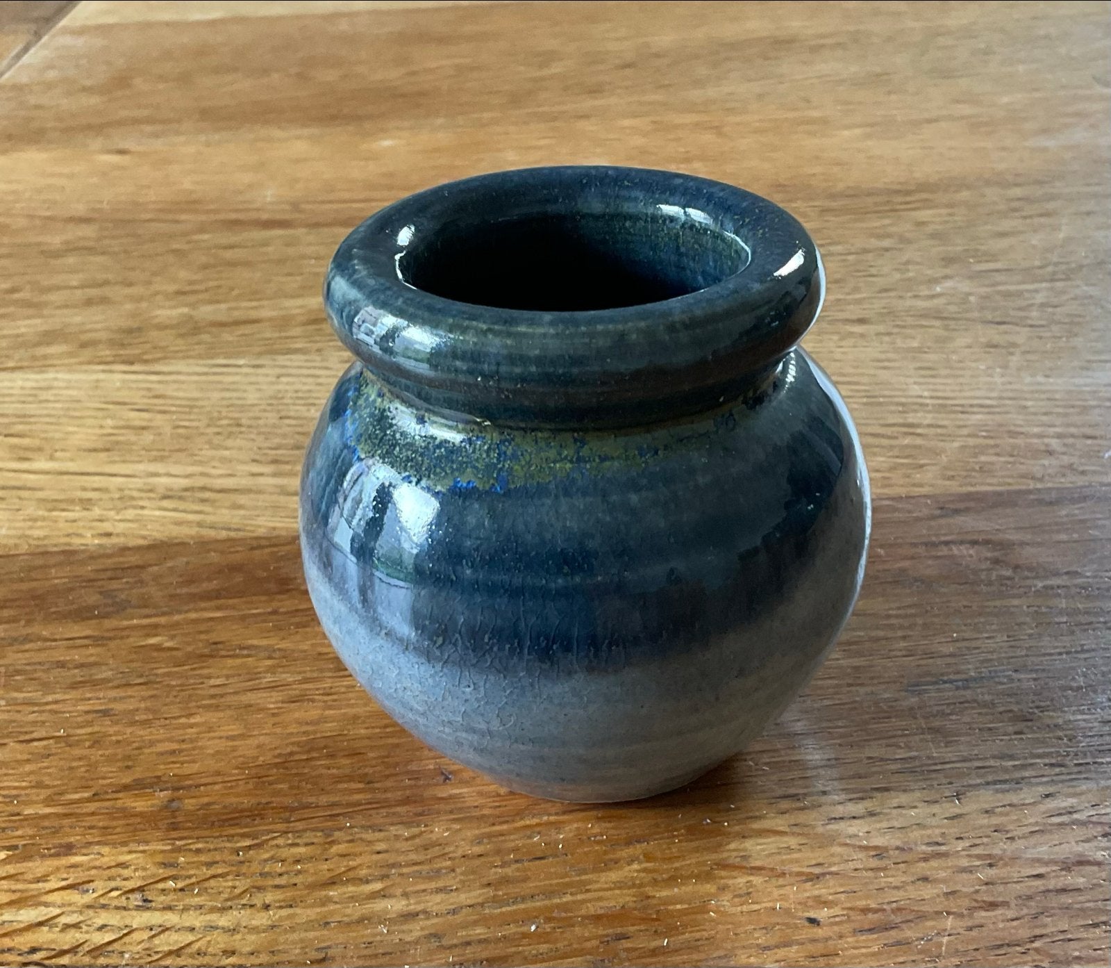 Keramische vaas, blauw - Klaas Fenne de Leeuwe, Ophalen