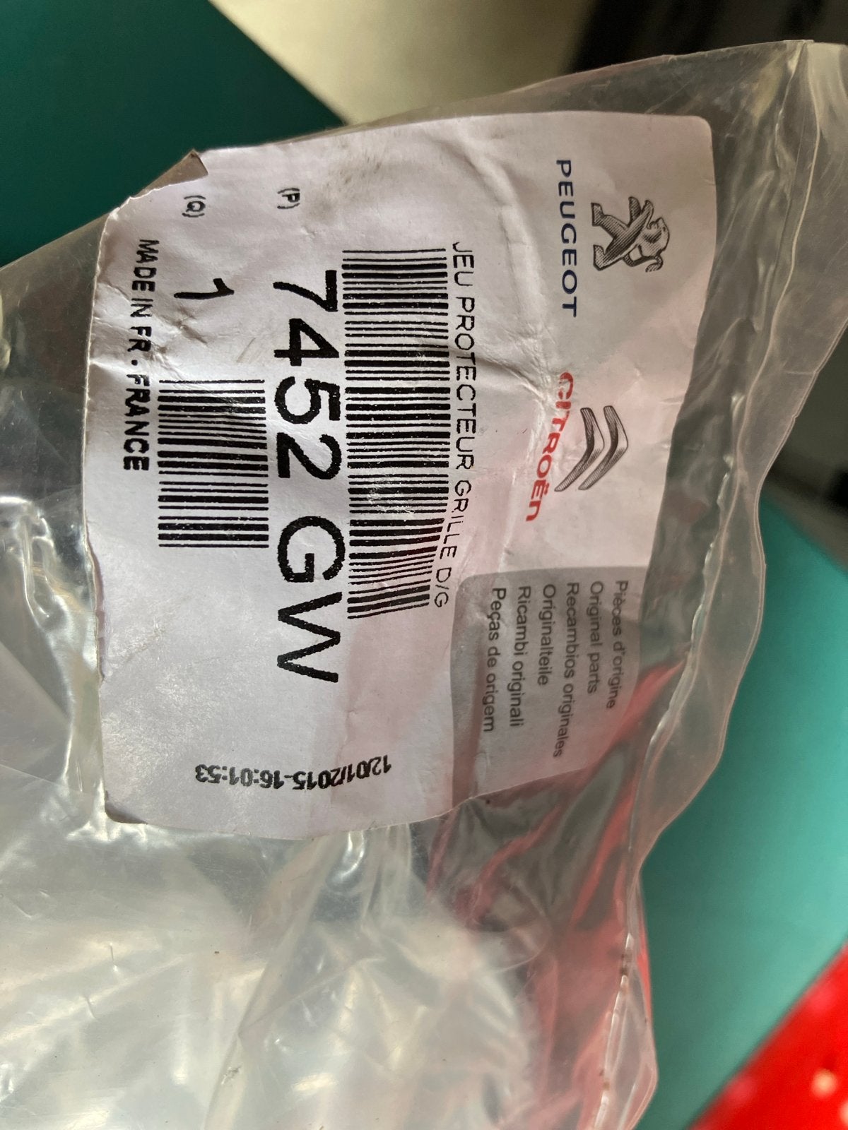 Peugeot Citroën Grille Beschermer 7452 GW Nieuw, Ophalen of Verzenden, Nieuw, Peugeot
