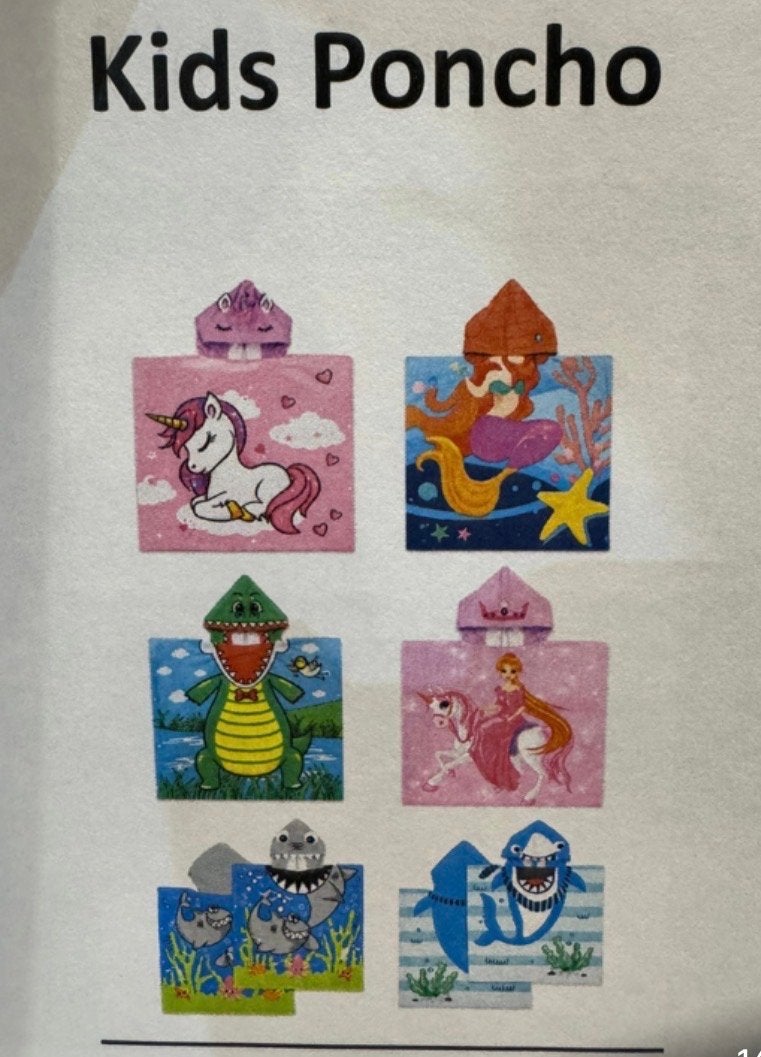 10x Nieuwe Kids Poncho - Diverse Leuke Designs, Ophalen of Verzenden, Nieuw, Jongetje of Meisje