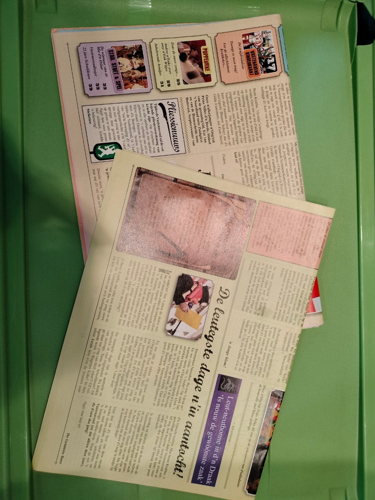 Vastenavendkrant 2010 met extra editie, Boeken, Ophalen, Gelezen, Krant