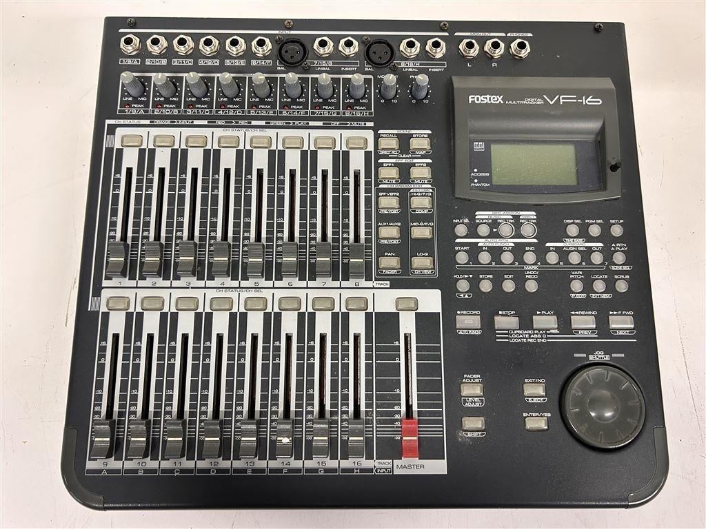 A7290. Fostex VF-16 mengpaneel in doos met toebehoren, Muziek en Instrumenten, Ophalen of Verzenden, Gebruikt, 10 tot 20 kanalen