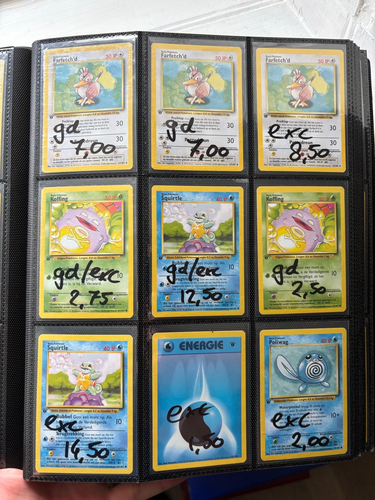 Pokémon Kaart Collectie: Base 1st Ed. NL/EN & Zeldzame Kaart, Ophalen of Verzenden, Gebruikt, Meerdere kaarten