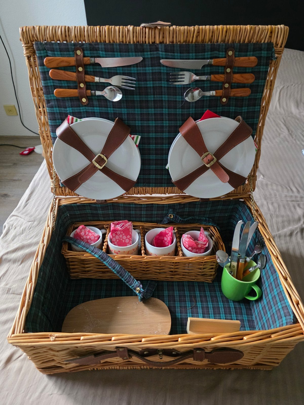 Complete picknickmand voor 4 personen, Ophalen, Nieuw, Zonder inhoud