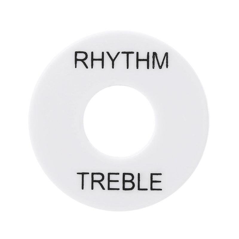 Rythm treble toggle switch les paul ring wit zwarte letters, Moku Custom Guitars, Nieuw, 4613CB, Ophalen of Verzenden