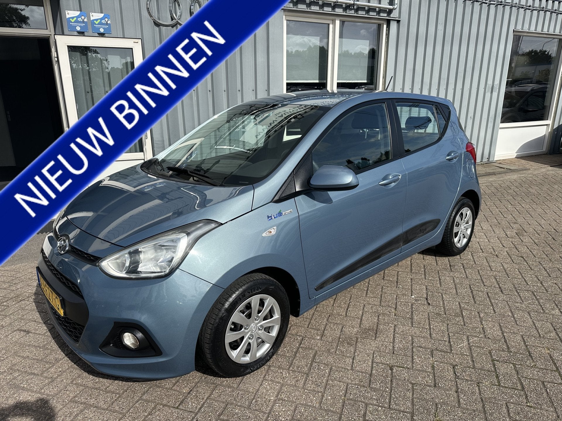 Hyundai i10 1.0i i-Motion Comfort (bj 2015), Auto's, Voorwielaandrijving, Stof, Gebruikt, Blauw