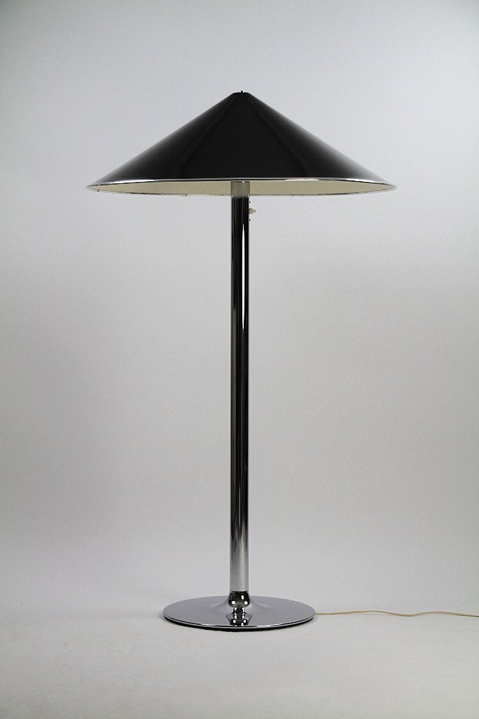 Vloerlamp met extra grote kap — Ateljé Lyktan, Zweden, 1970s, Mid-century Modern / Scandinavisch Design / Zweeds Design, 100 tot 150 cm