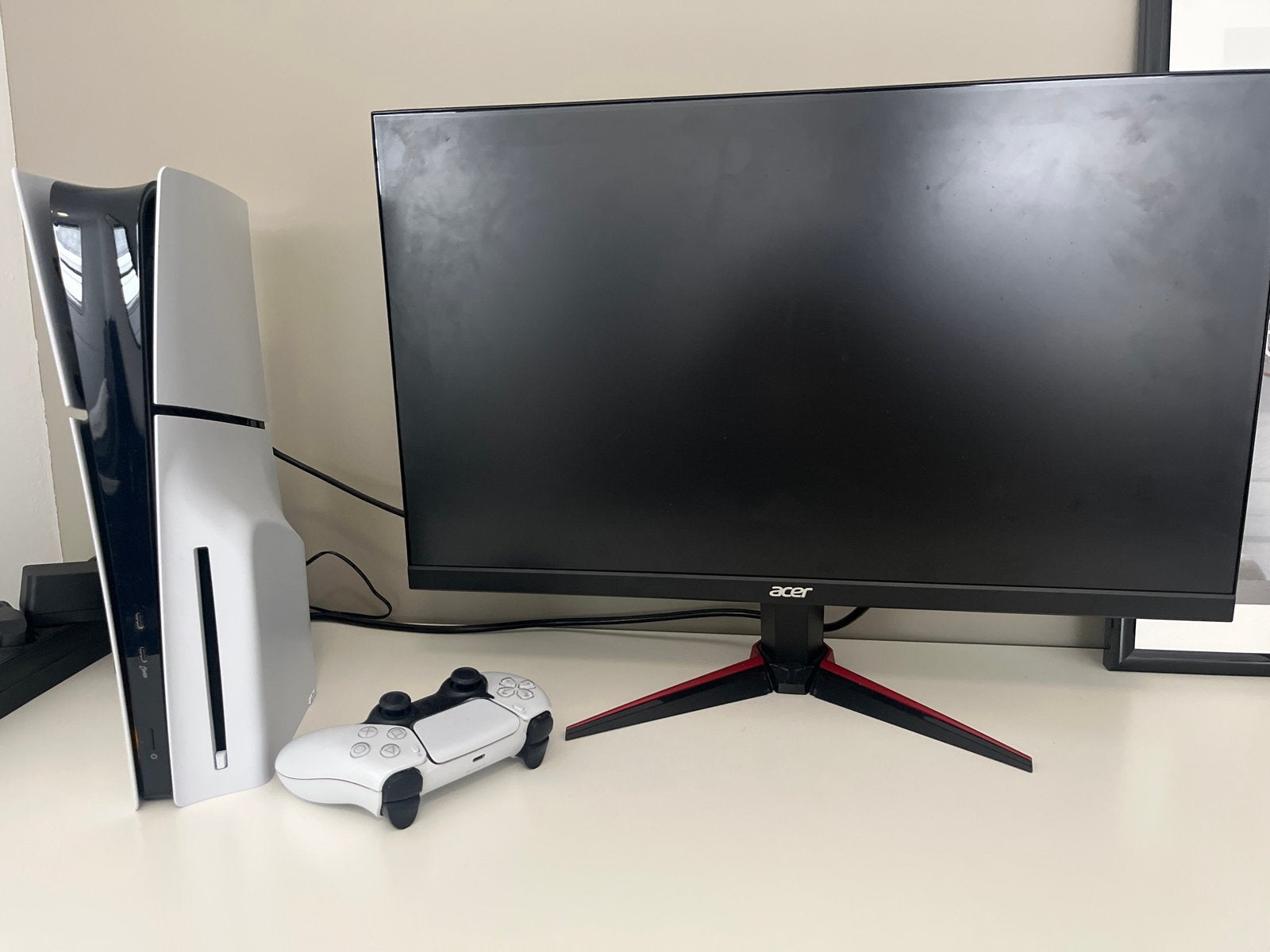 PS5 Disc Edition met Acer Gaming Monitor - Complete Set!, Ophalen of Verzenden, Zo goed als nieuw