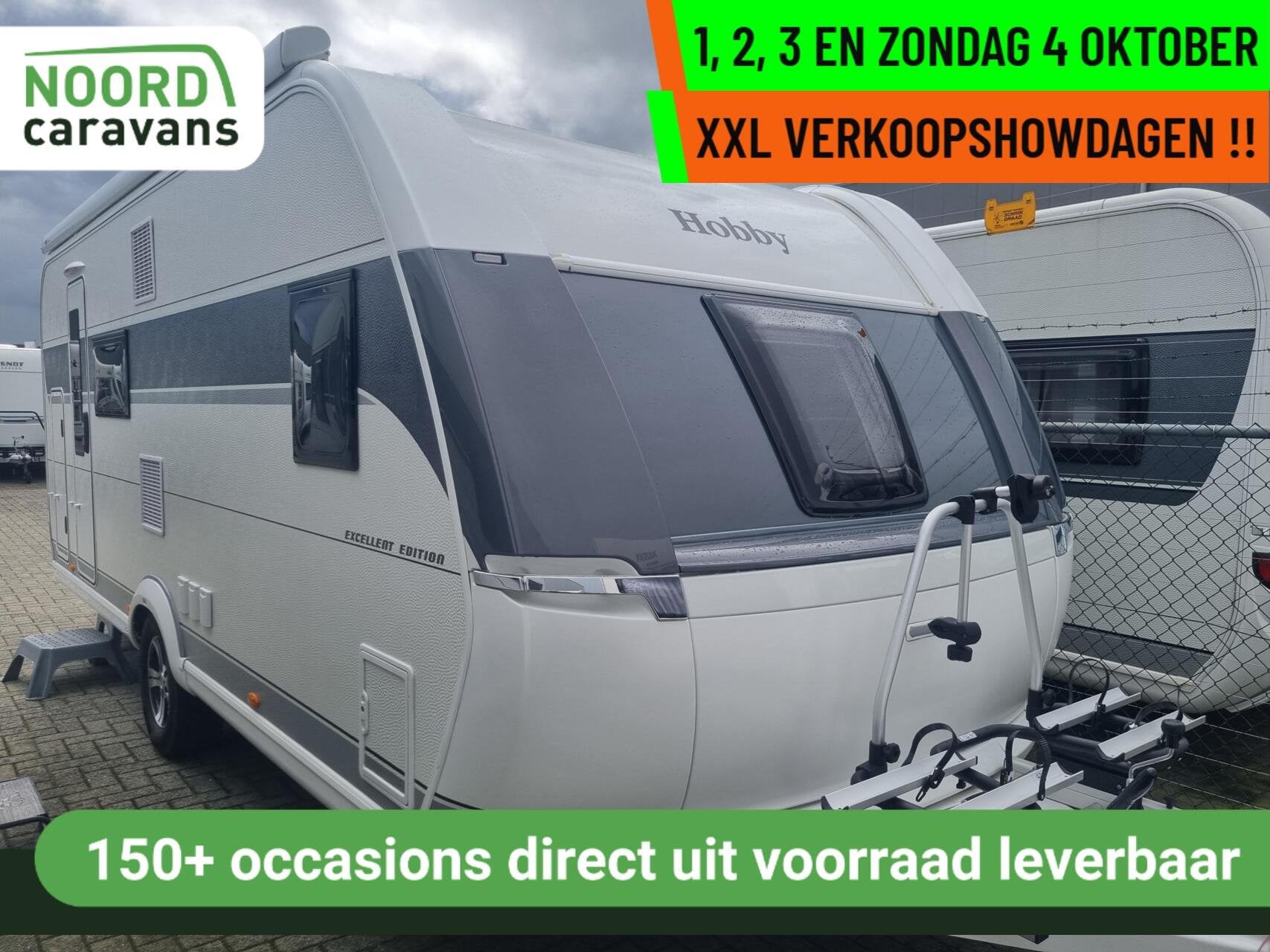 Hobby 560 - XXL VERKOOPSHOW 1,2,3 & 4 OKT. 10-17 UUR, Hobby, 7 tot 8 meter, Bedrijf, 1500 - 2000 kg