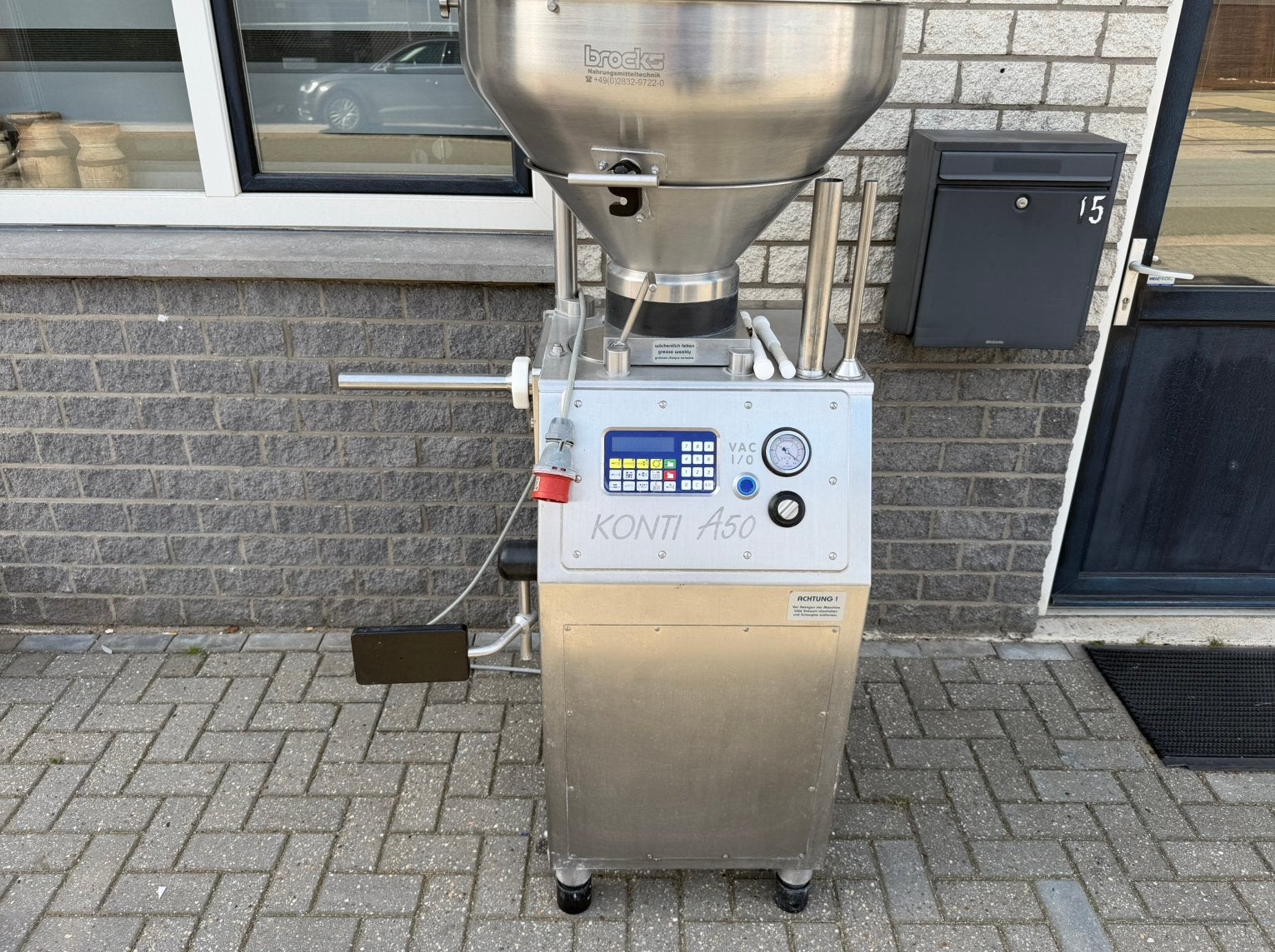 Frey konti A50 vacuumvuller  gehaktmolens slagerijmachines, Ophalen