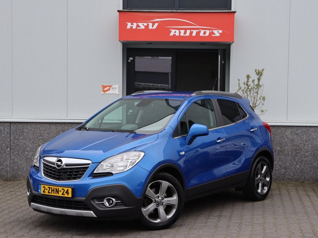 Opel Mokka 1.4 T Cosmo navi H LEER airco camera org NL, Auto's, Opel, Voorwielaandrijving, Euro 5, Gebruikt, 4 cilinders