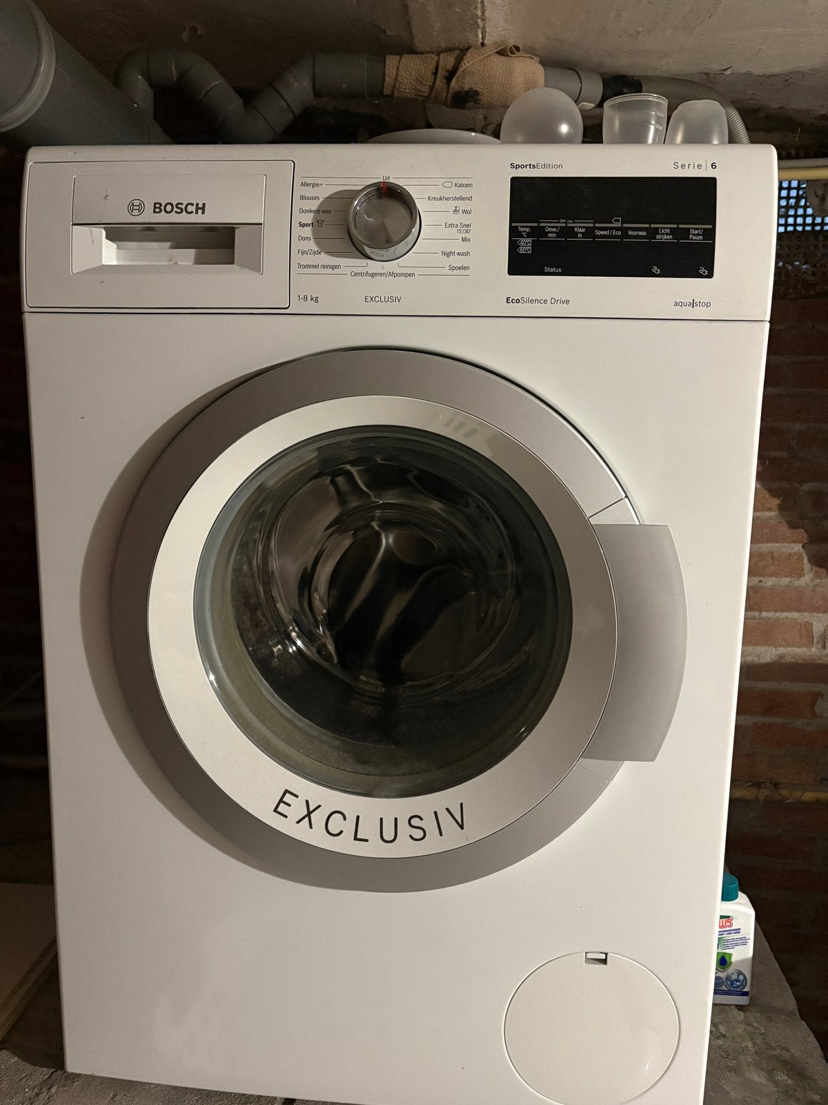 Bosch WAT28490NL Wasmachine 8kg Voorlader, Ophalen, Gebruikt, 85 tot 90 cm, 1200 tot 1600 toeren