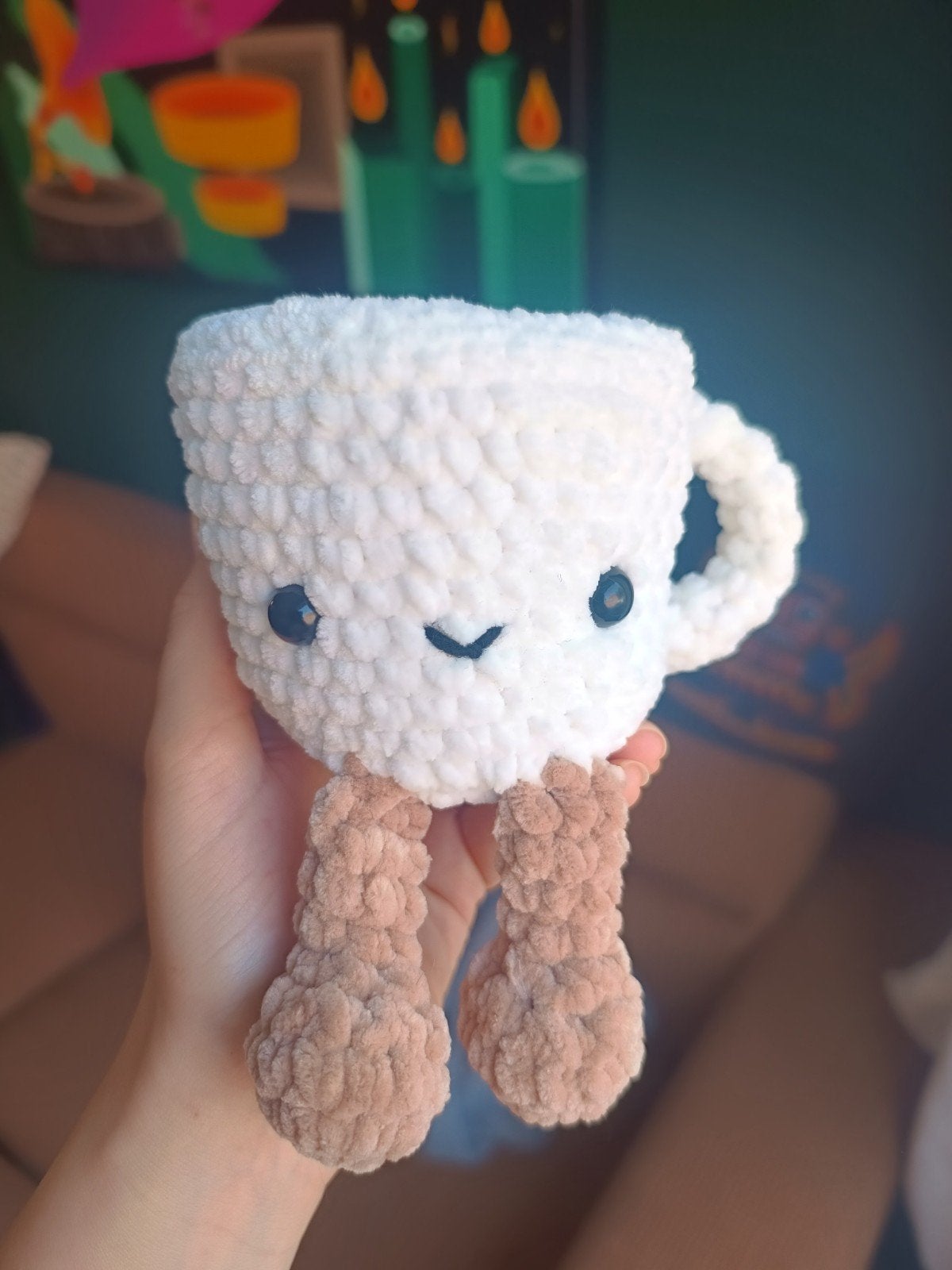 Jellycat Amuseables Gehaakt Knuffeltje Koffiekopje, Kinderen en Baby's, Speelgoed | Knuffels en Pluche, Jellycat, Overige typen