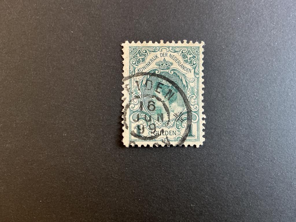 Kroningszegel nr.49 gegarandeerd koper 18,=, Postzegels en Munten, Verzenden, T/m 1940, Gestempeld