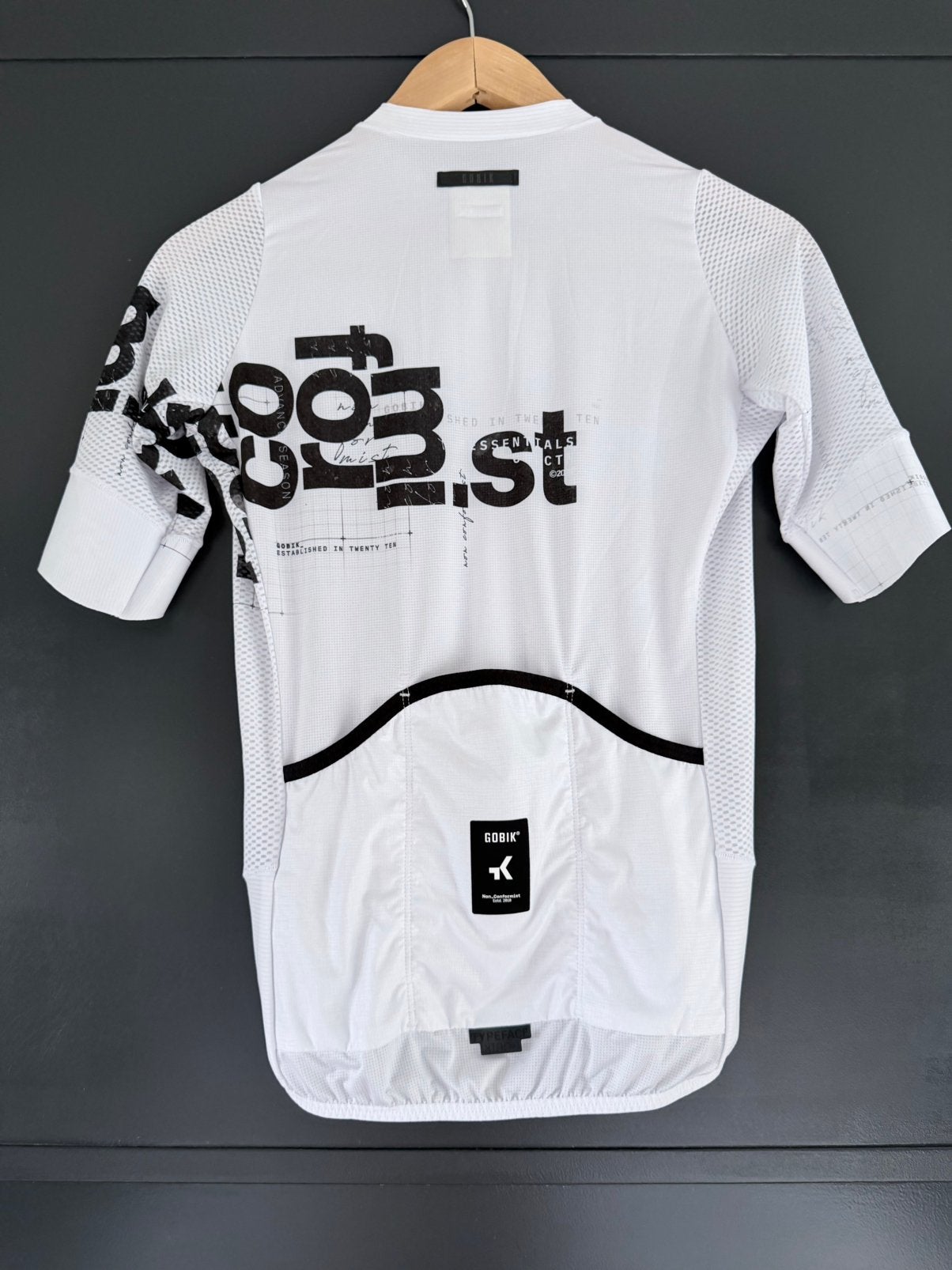 GOBIK Carrera 2.0 Jersey, maat S, wit/zwart, nieuw, Ophalen of Verzenden, Zo goed als nieuw, Bovenkleding