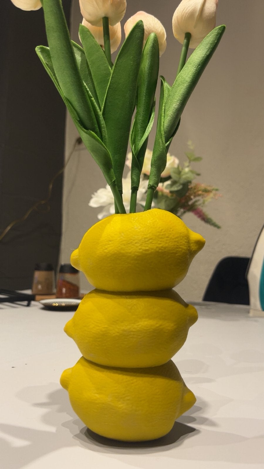 Lemon vaas, Overige materialen, Handgemaakt, Geel, Ophalen of Verzenden