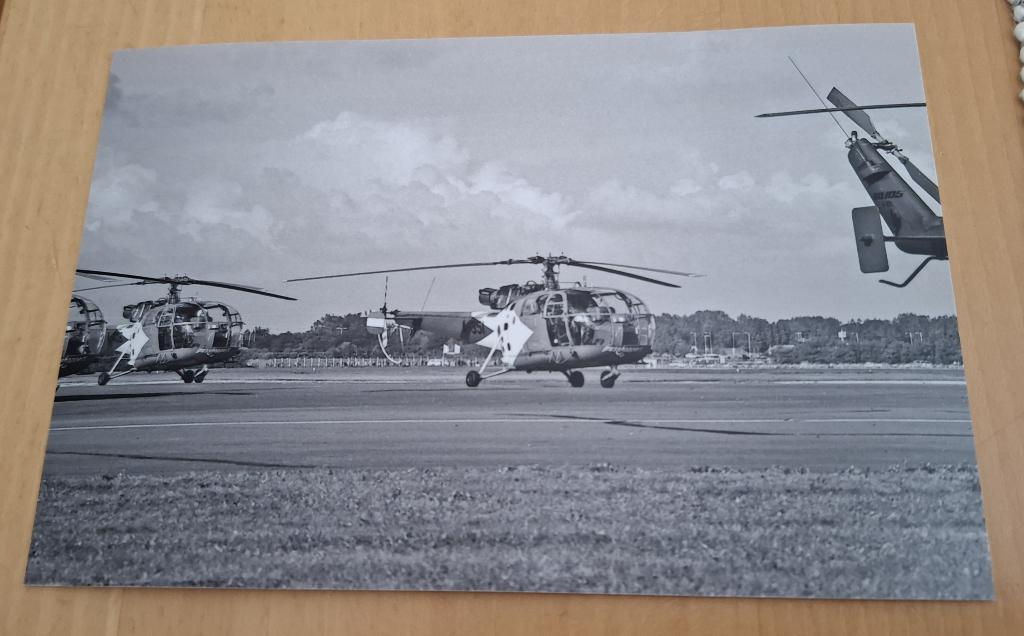 Foto Allouette helikopter Grasshoppers Kon Luchtmacht, Verzenden, Luchtmacht, Nederland, Foto of Poster