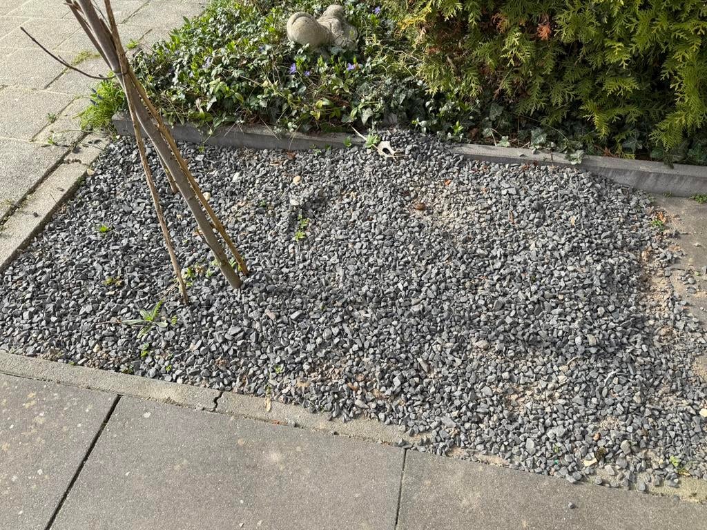 Gratis op te halen: mooie grijze kiezels, ca. 5 m2, Tuin en Terras, Grind, Keien en Split, Ophalen, Zo goed als nieuw