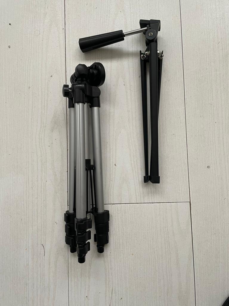 Set van 2 statieven: driepoot en ministatief, Nieuw, Minder dan 150 cm, Met balhoofd, Ophalen of Verzenden