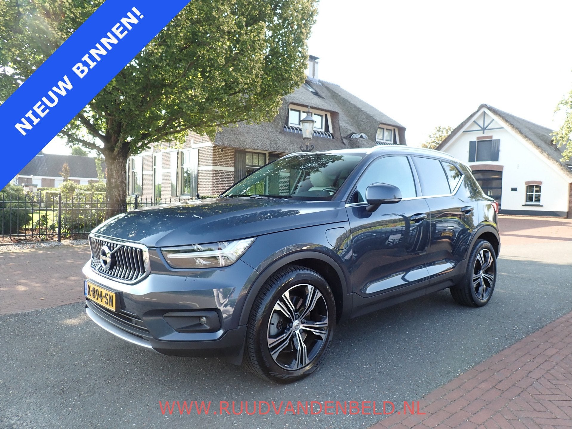 Volvo XC40 T5 Recharge SPORTLEER / STOEL + STUURVERWARMING /, 1712 kg, Blauw, Bedrijf, Hybride Elektrisch/Benzine