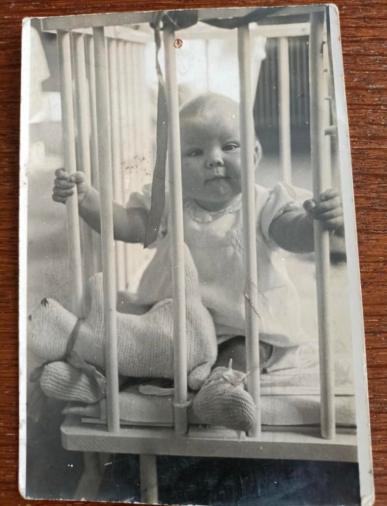Fotokaart Prinses Beatrix (jongste foto) door Prins Bernhard, Ophalen of Verzenden, Zo goed als nieuw, Kaart, Foto of Prent