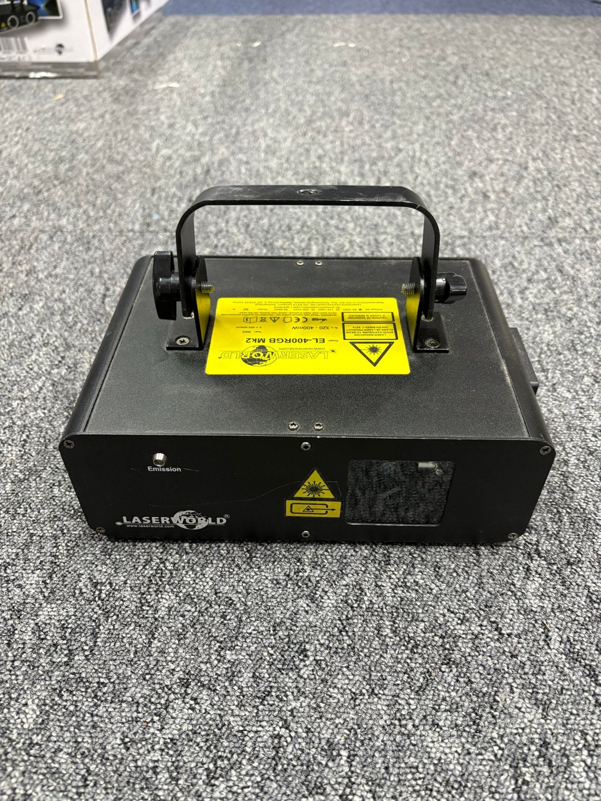 Te koop aangeboden een Laserworld EL-400RGB MK2 showlaser., Ophalen of Verzenden, Laser