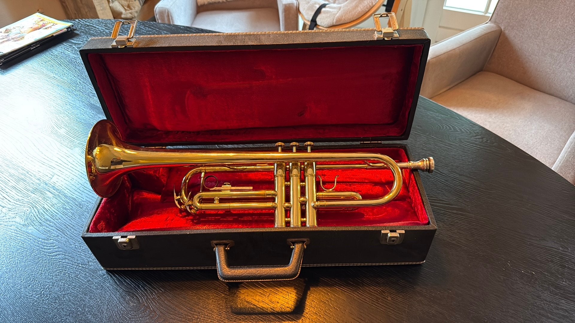 Trompet, Muziek en Instrumenten, Blaasinstrumenten | Trompetten, Ophalen of Verzenden, Zo goed als nieuw, Overige typen