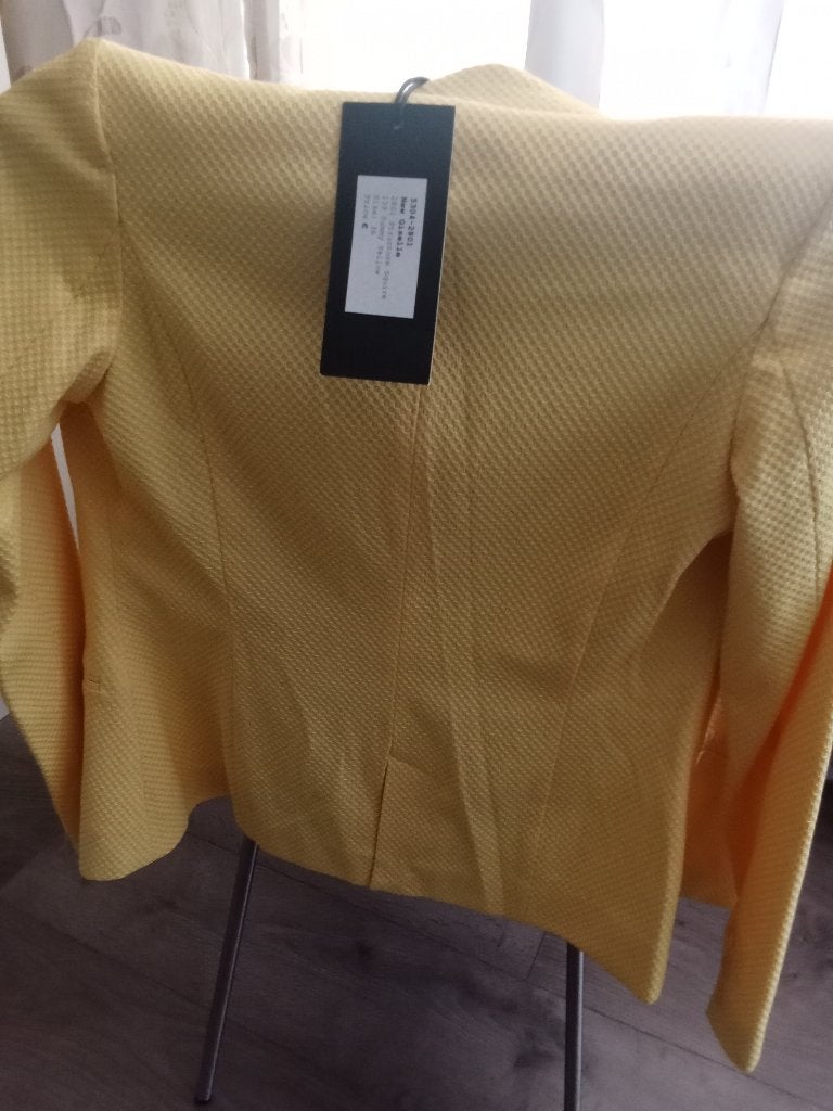 Nette colbert met pantalon, Kleding | Heren, Kostuums en Colberts, Ophalen, Onbekend, Maat 48/50 (M), Geel
