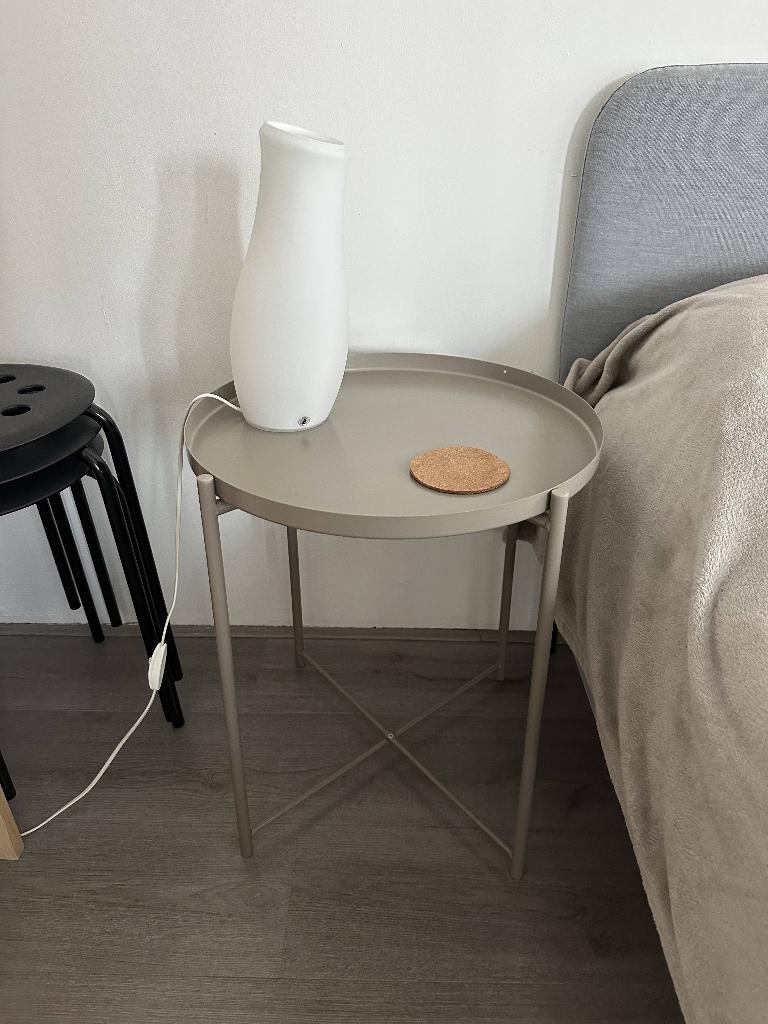 IKEA GLADOM SIDE TABLE, Ophalen, 50 tot 100 cm, Rond, Zo goed als nieuw
