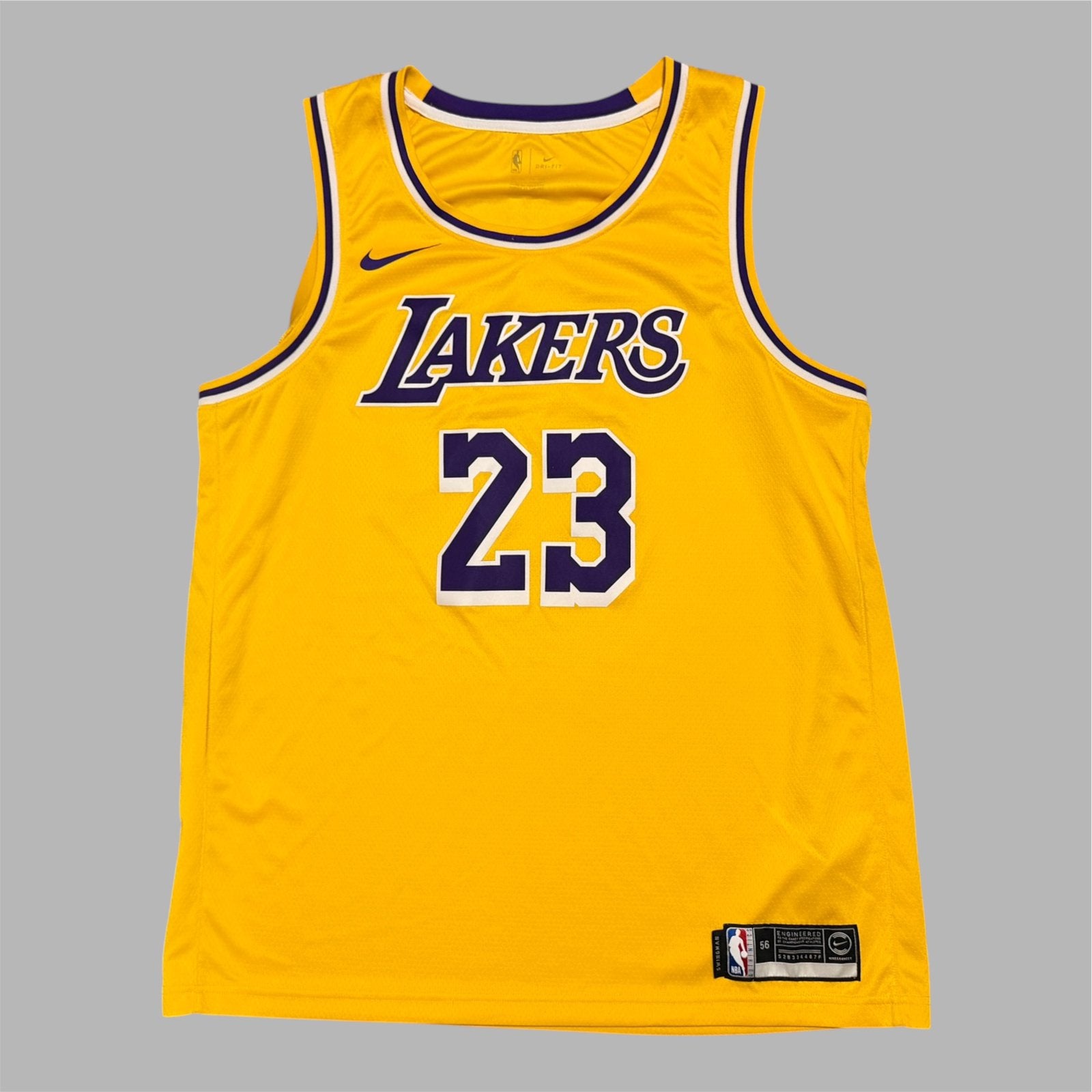 Nike NBA Lebron James Lakers jersey maat XXL basketbal heren, Ophalen of Verzenden, Zo goed als nieuw, Kleding