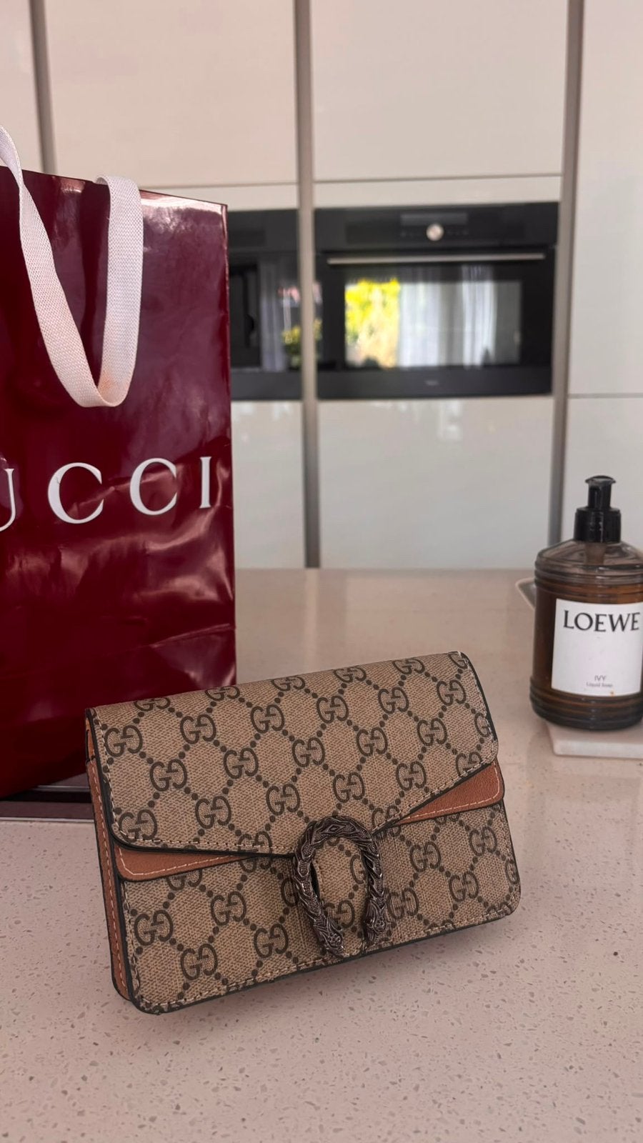 Gucci tas gebruikt maar in goede staat, Ophalen of Verzenden, Gebruikt, Beige, Overige merken