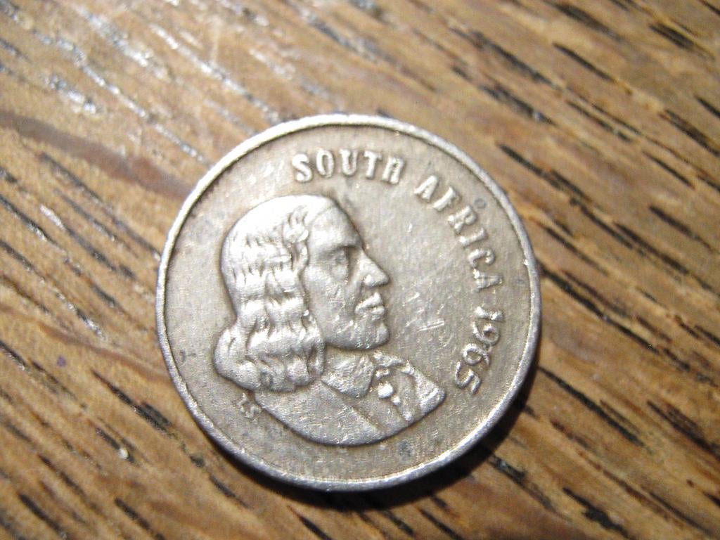 South Africa 5 Cents 1965, Jan van Riebeeck #510, Ophalen of Verzenden, Zuid-Afrika, Losse munt