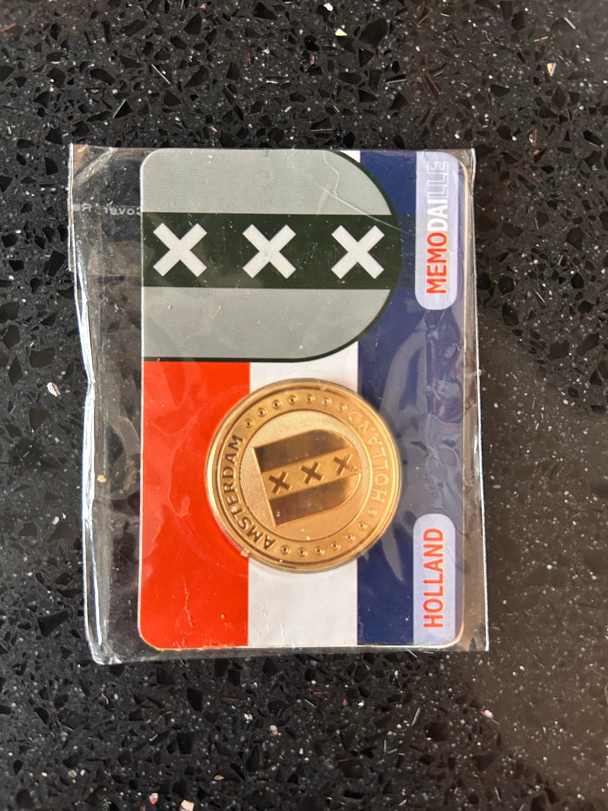 Memodaille Amsterdam Holland - Gouden Munt, Postzegels en Munten, Ophalen, Overige waardes, Losse munt, Goud