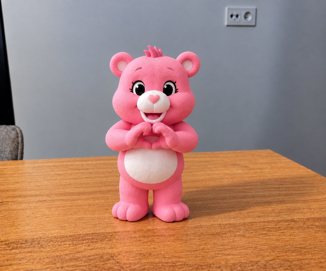 Roze Care Bear pop, Verzenden, Nieuw