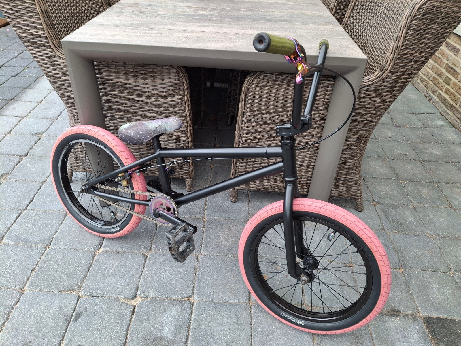 BMX 18 inch, Fietsen en Brommers, Fietsen | Crossfietsen en BMX, Ophalen, Gebruikt, Staal, 16 tot 20 inch